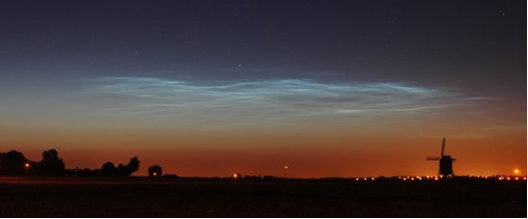Noctilucent clouds, Belgium